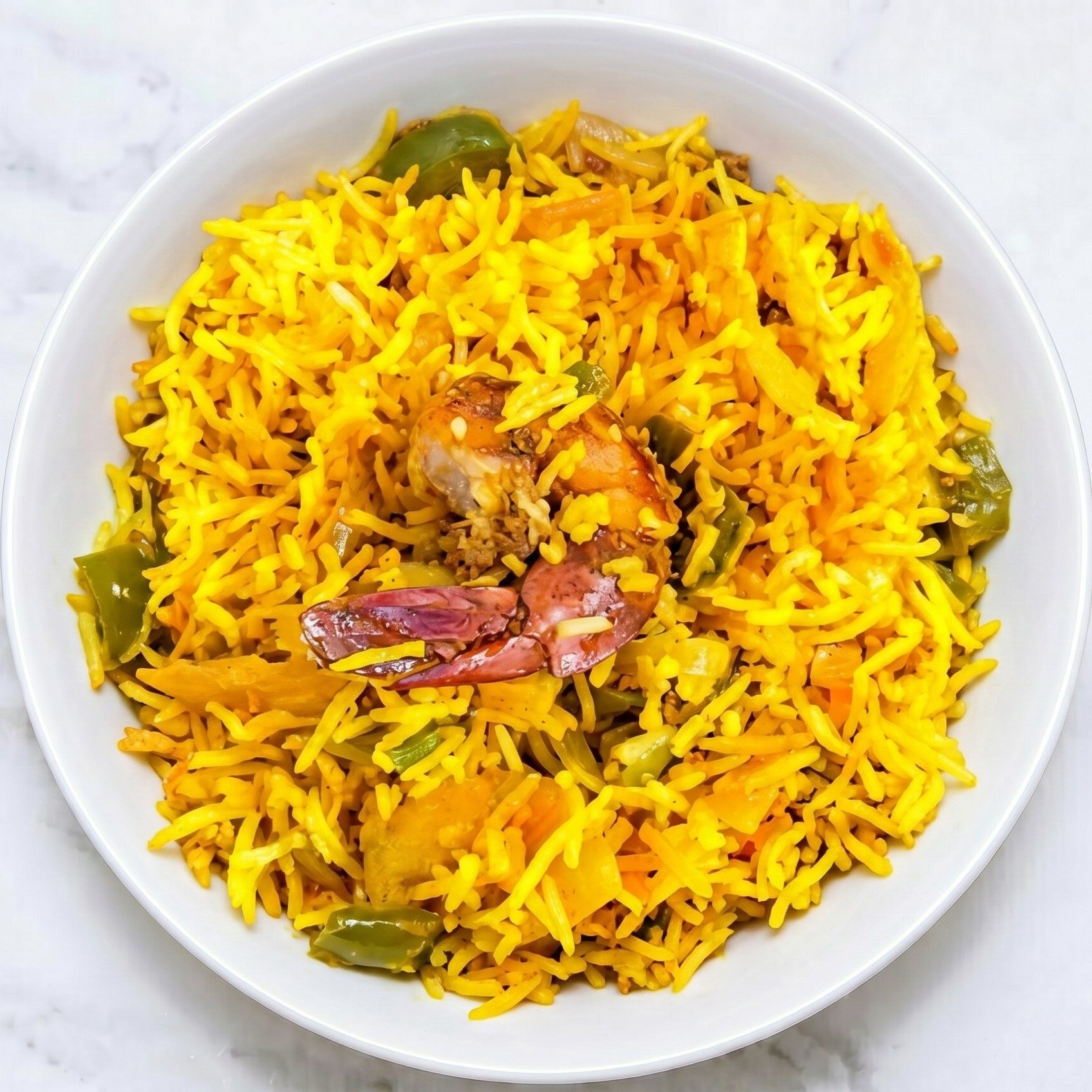 Prawn Biryani.